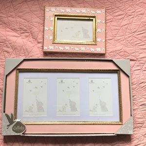 Lullaby Baby girl picture frames matching set